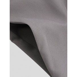 Mens Long Sleeve Ethnic Robe Solid Color Long T shirts