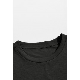 Gray Racing Vehicle Letter Print Slim Fit Men's Graphic Tee