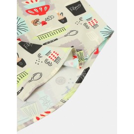 ChArmKpr Mens Colorful Element Pattern Print Loose Light Short Sleeve Shirts